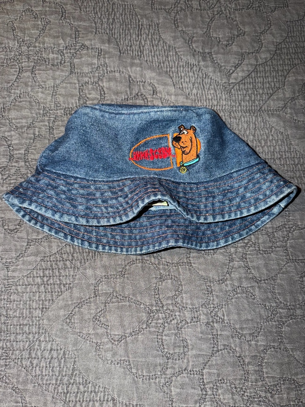 Vintage Scooby Doo Denim Bucket Hat Cartoon Network 1998-Youth